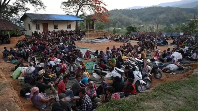 মণিপুরের একটি আশ্রয় শিবির