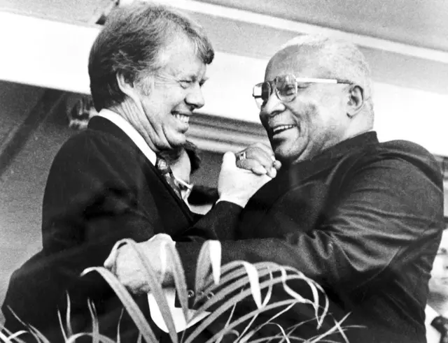 Džimi Karter sa ocem Martina Lutera Kinga