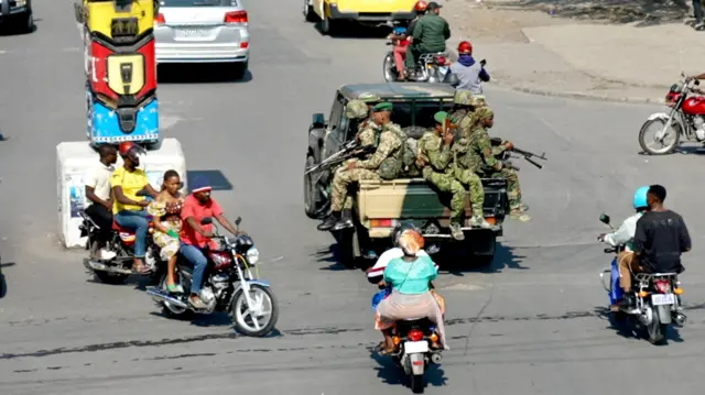 Yadda mayaƙan M23 ke sintiri a kan titunan birnin Goma