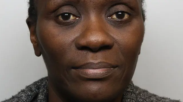 Ifoto ngufi igaragaza mu maso ha Lydia Mugambe yatanzwe na polisi.