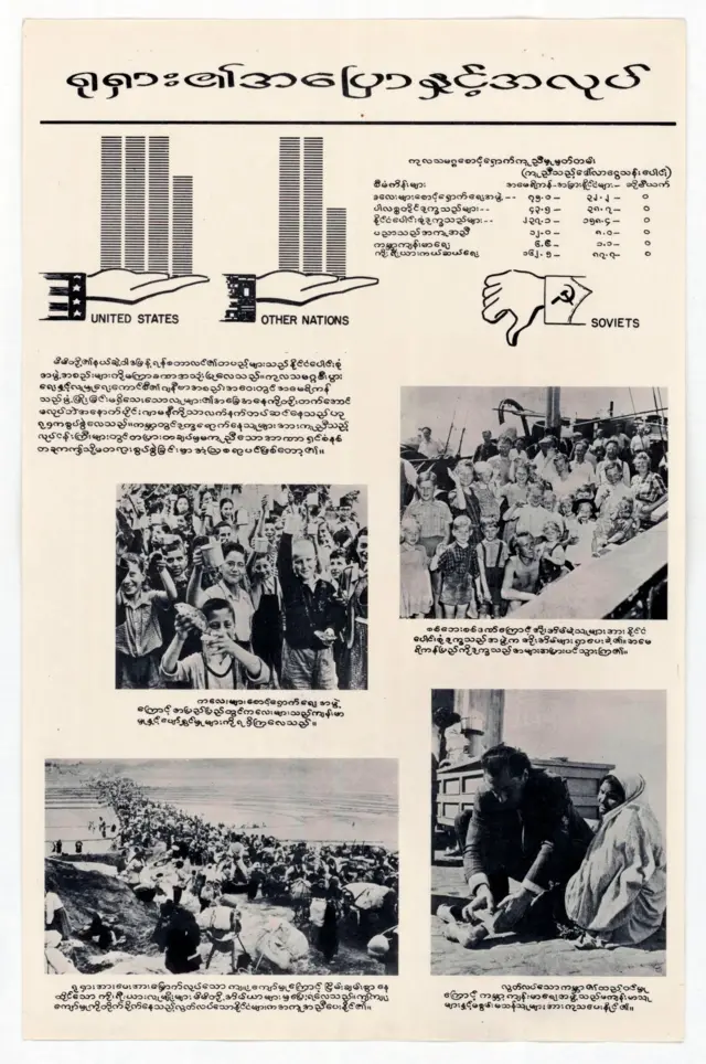 ဆိုဗီယက်ဆန့်ကျင်ရေး မြန်မာပြည်က အမေရိကန်သံရုံးဝါဒဖြန့်