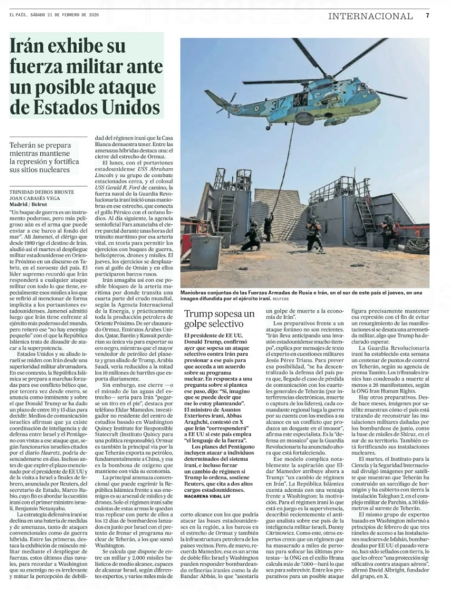 تصویر روزنامه اسپانیایی