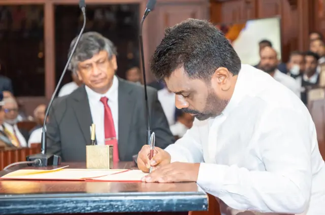 அநுர குமார திஸாநாயக்க பதவியேற்பு