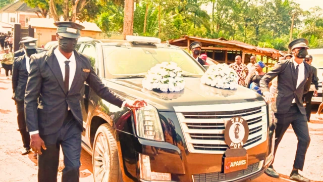 Junior Pope Burial: Nollywood actor Jnr Pope funeral live as family and  friends bury actor wey die for boat accident - BBC News Pidgin