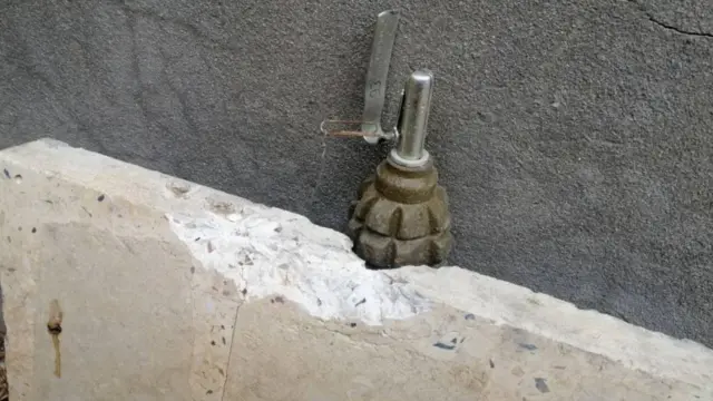 Розтяжка із гранатою Ф1 у Лівії 