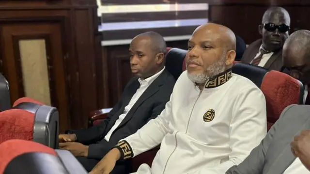 Ipob leader Nnamdi Kanu wear white