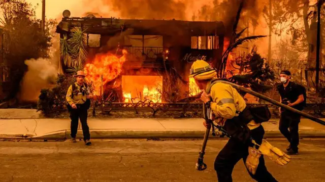 LA fires made worse by climate change, say scientists