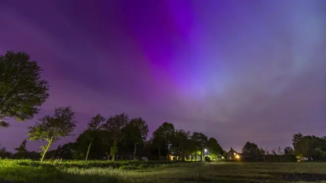 Північне сяйво в Нідерландах
