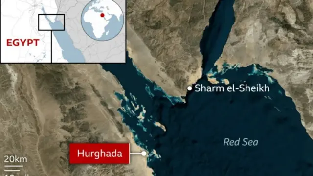 Map wey show where di submarine take sink