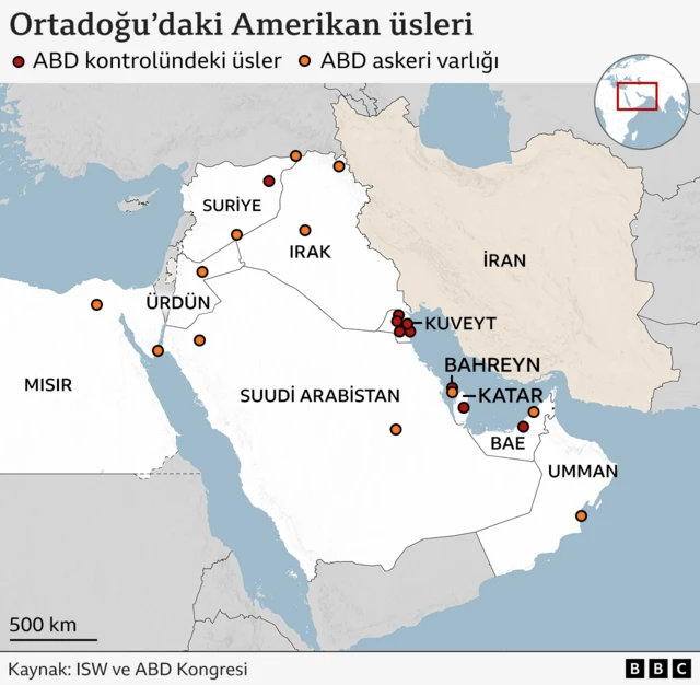 Ortadoğu'daki Amerikan üsleri 