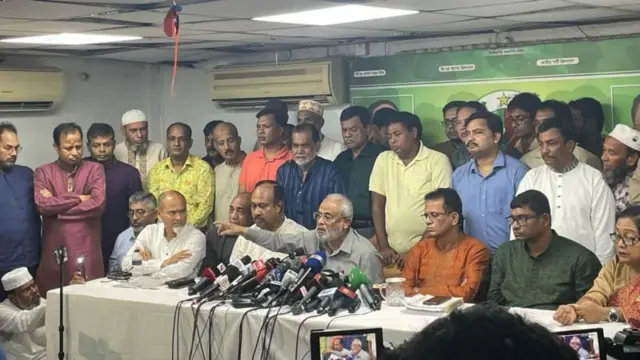 জাতীয় পার্টির চেয়ারম্যানের সংবাদ সম্মেলন