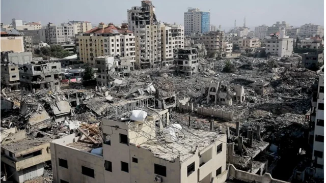 গাজার ধ্বংসস্তুপ