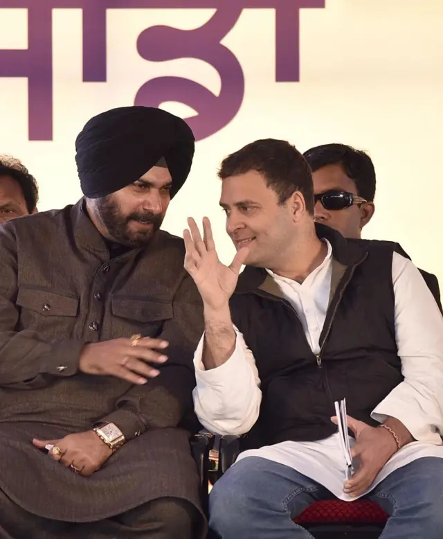 राहुल गांधी के साथ नवजोत सिद्धू