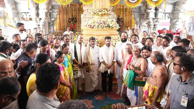 యాదాద్రిలో తెలంగాణ మంత్రుల పర్యటన