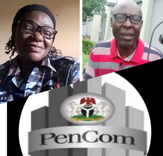 Tsofaffin ƴansandan Najeriya da tambarin hukumar fansho