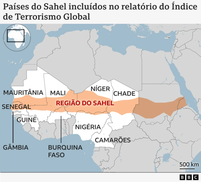 Mapa do Sahel