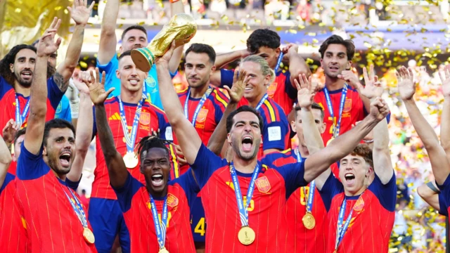 Afta 104 games wit 48 teams, Spain na di team wey bin win di trophy wit dominant display against Argentina for di final.