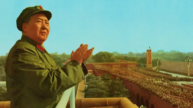 Mao da varanda da Cidade Proibida em Pequim
