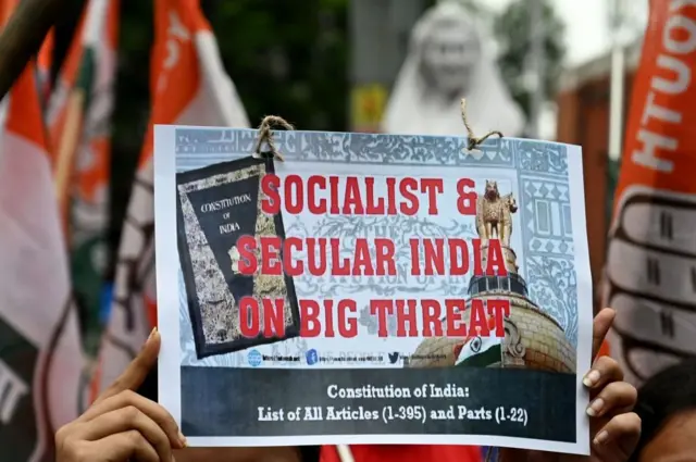 कोलकाता में कांग्रेस सेवादल का प्रदर्शन