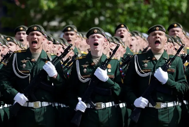 Vojnici na paradi u Moskvi