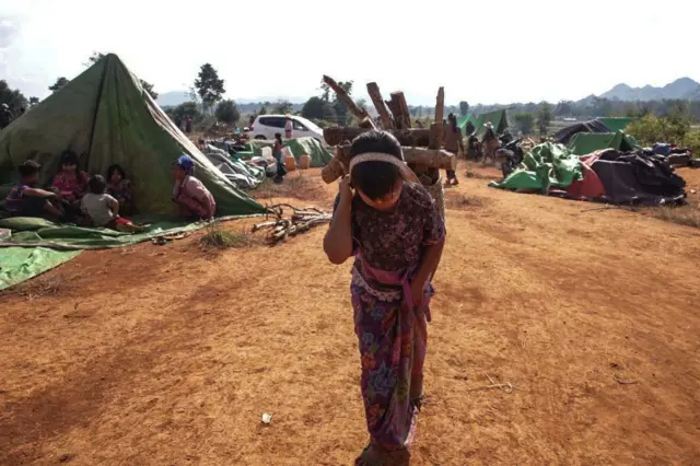 ကယားပြည်နယ်အတွင်းက စစ်ဘေးရှောင် ကလေးငယ်တစ်ဦး
