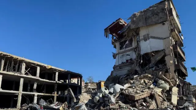 المباني المتضررة في جنوب لبنان