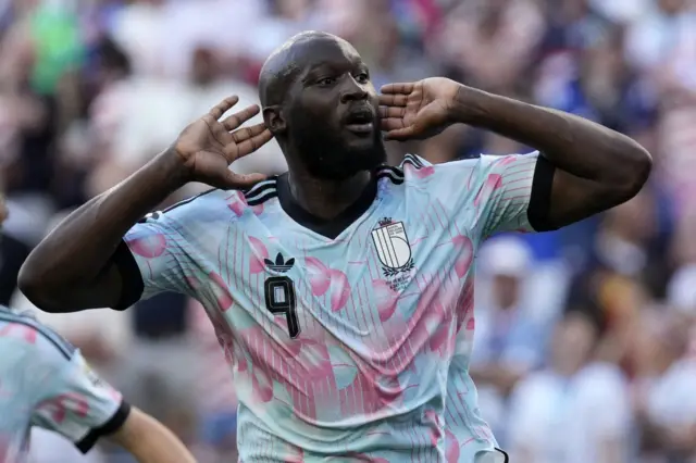 ABD karşısında Belçika'nın dördüncü golünü 67. dakikada oyuna giren Romelu Lukaku attı