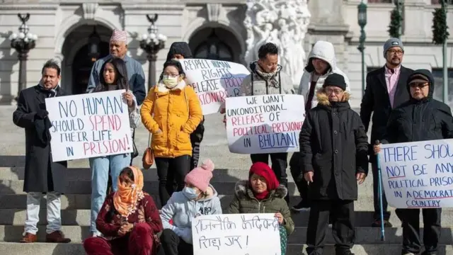 भुटानी राजबन्दीको रिहाईको माग