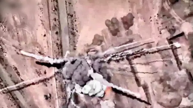 इजरेलले गरेको भनिएको आक्रमणको हवाई तस्बिर