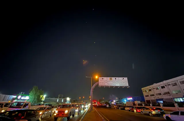 Luces en el cielo en Qatar