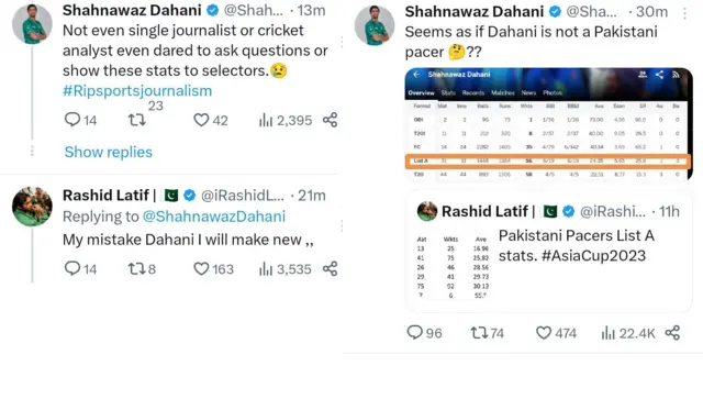 دھانی، ٹویٹ