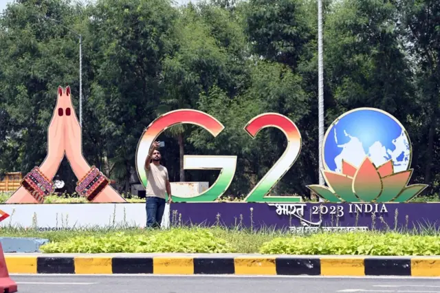 दिल्ली में जी-20 सम्मेलन की तैयारी.