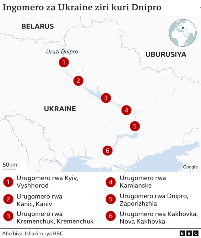 Izindi ngomero ziri kuri Dnipro