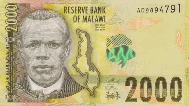 I﻿sura ya Chilembwe iri ku noti zimwe muri Malawi