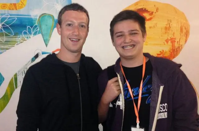 Michael con Mark Zuckerberg.