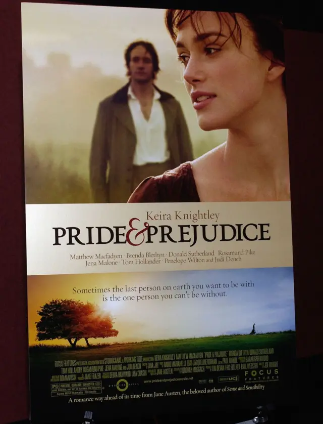 Afiche del film "Orgullo y Prejuicio" de 2005