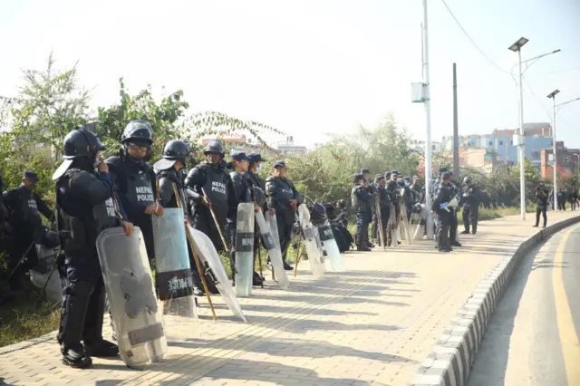 कोटेश्वर क्षेत्रमा नेपाल प्रहरी