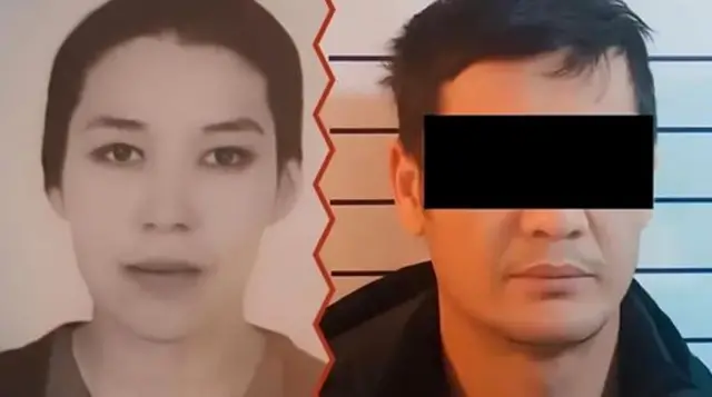 Марҳума Тахмина Рустамжон қизи ва собиқ эрининг юзи қорайтирилган сурати