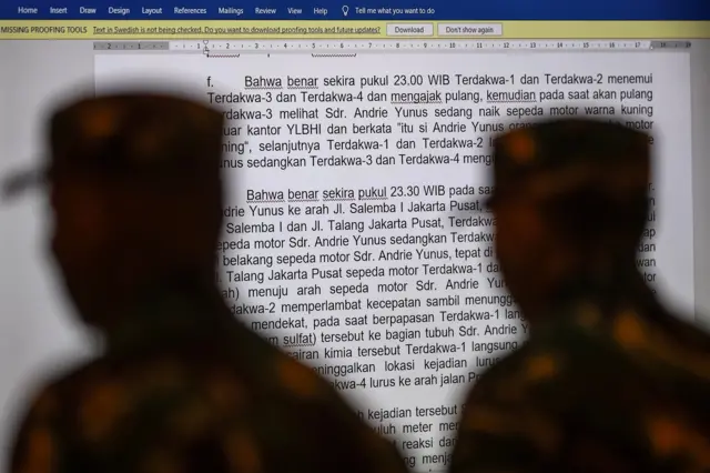 Terdakwa kasus Andrie Yunus