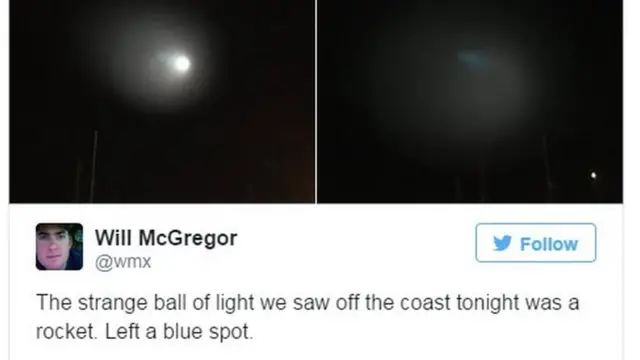 Tweet by Will McGregor (7 November)