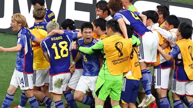 Japan celebrate