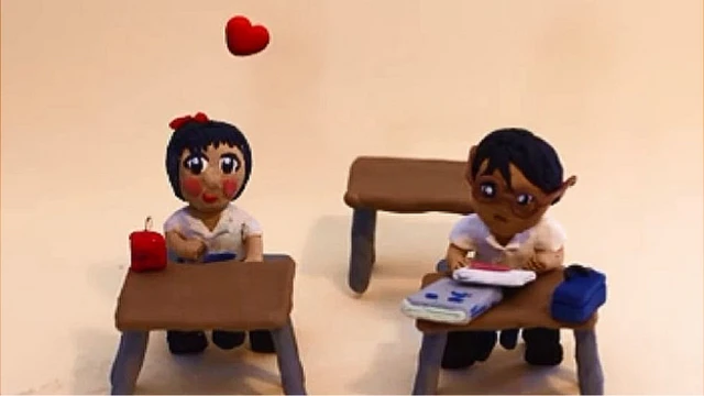 Animación de dos estudiantes.