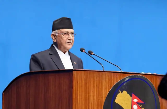 केपी शर्मा ओली प्रतिनिधिसभामा सम्बोधन गर्दै