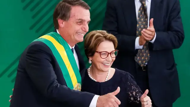 Bolsonaro com Tereza Cristina