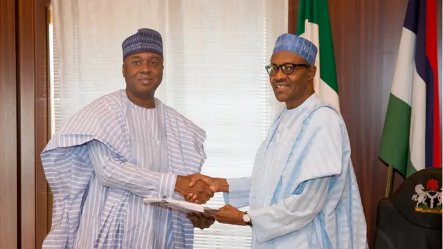 Bukola Saraki da Muhammadu Buhari