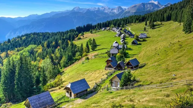Wooden houses make Bohinj feel timeless
