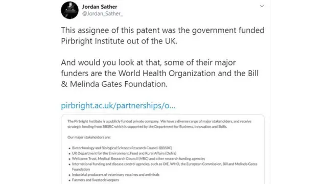 Скріншот з твітом Джордана Сетера