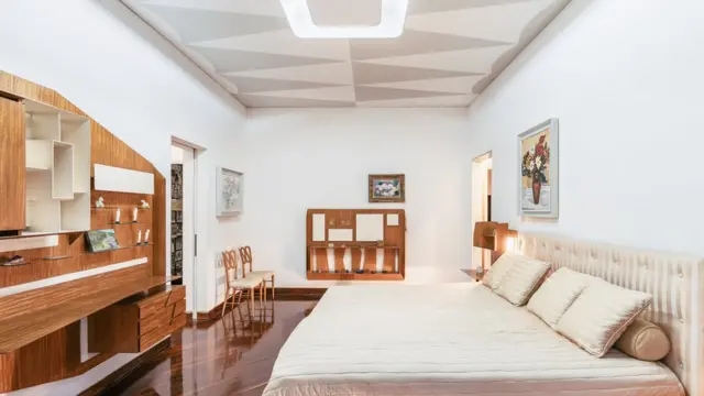 Una habitación de la Villa Planchart.