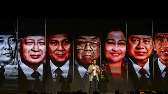 Ketua Komando Tugas Bersama (Kogasma) pemenangan Pemilu Partai Demokrat, Agus Harimurti Yudhoyono (AHY) menyampaikan orasi politik di Jakarta, Jumat (3/8).