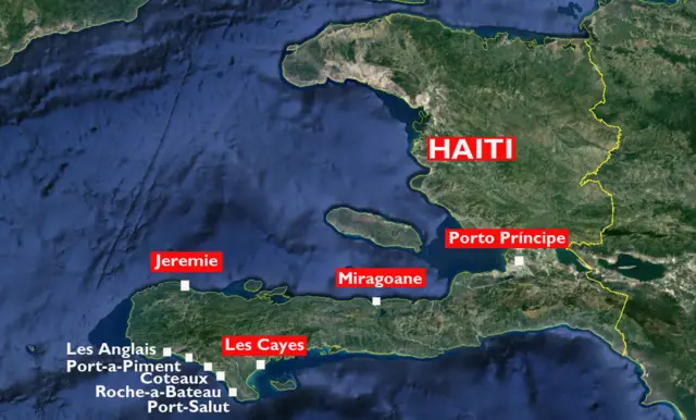 Mapa do Haiti